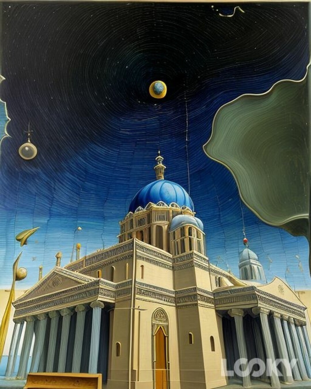 Исаакиевский собор, нейрофильтр в стиле Дали