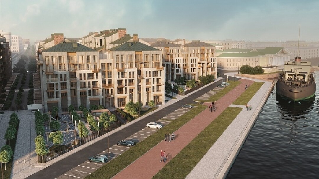 Жилой комплекс Imperial Club напротив ледокола «Красин»