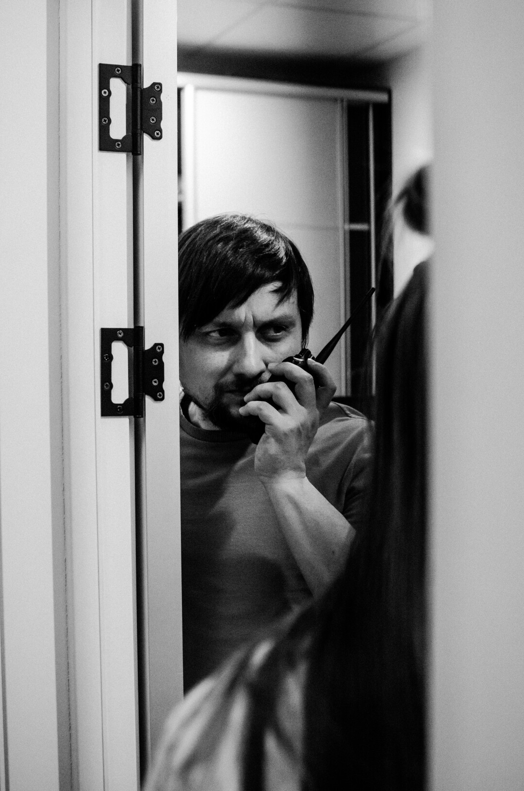 Рузиль Насибуллин во время съемок