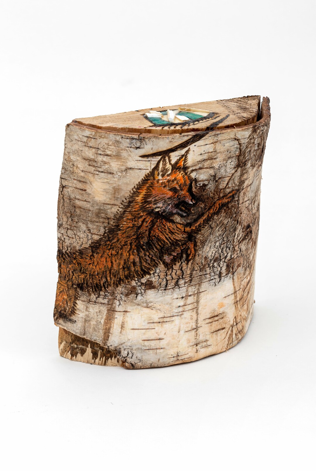 Федор Хиросигэ. Фантазия с лисой, Мейясу и глазом сирены. 2022.