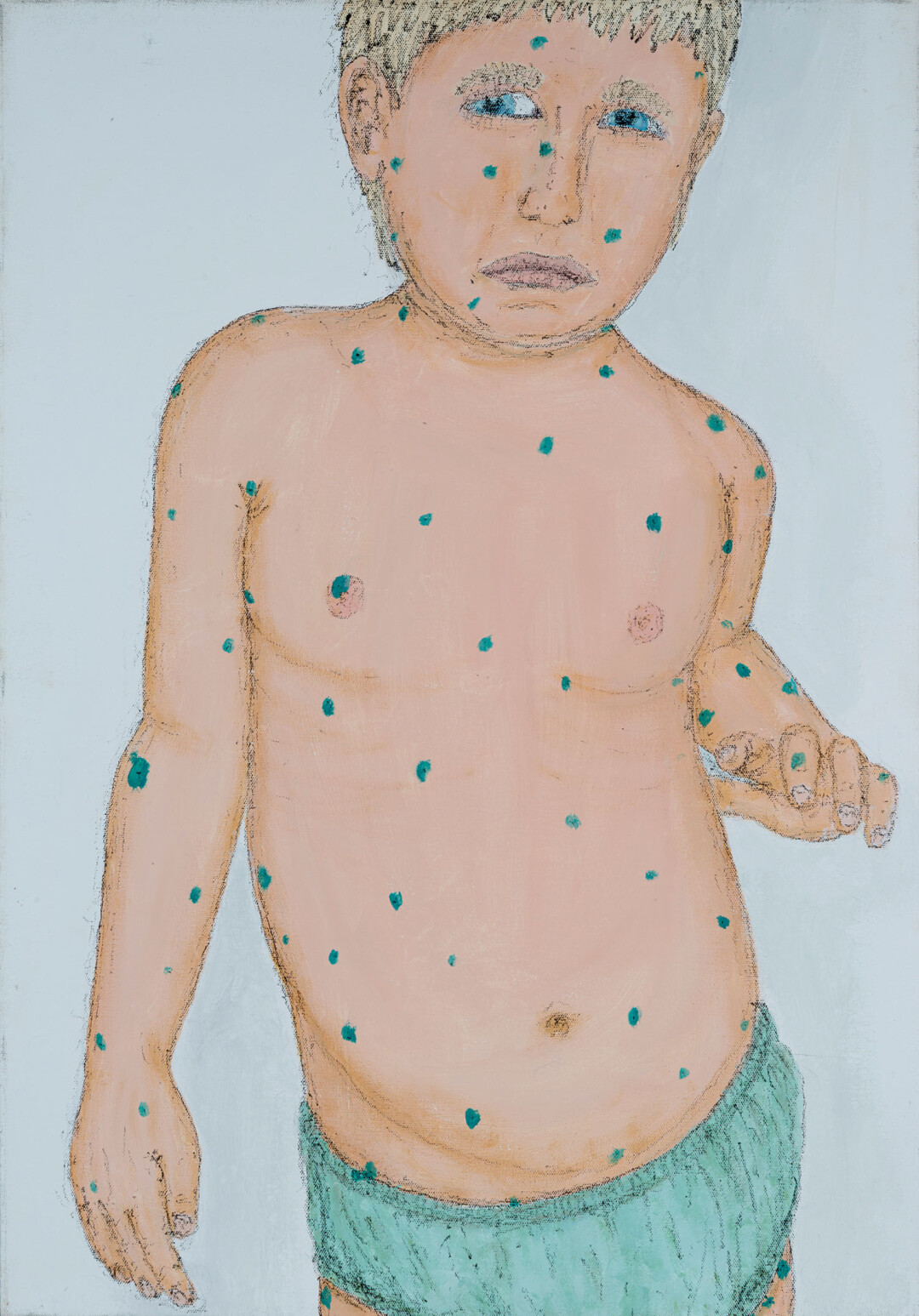 Команда «Той» (Нижний Новгород). «Поставили к стенке» из серии «Школьные годы», 2018. Холст, акрил