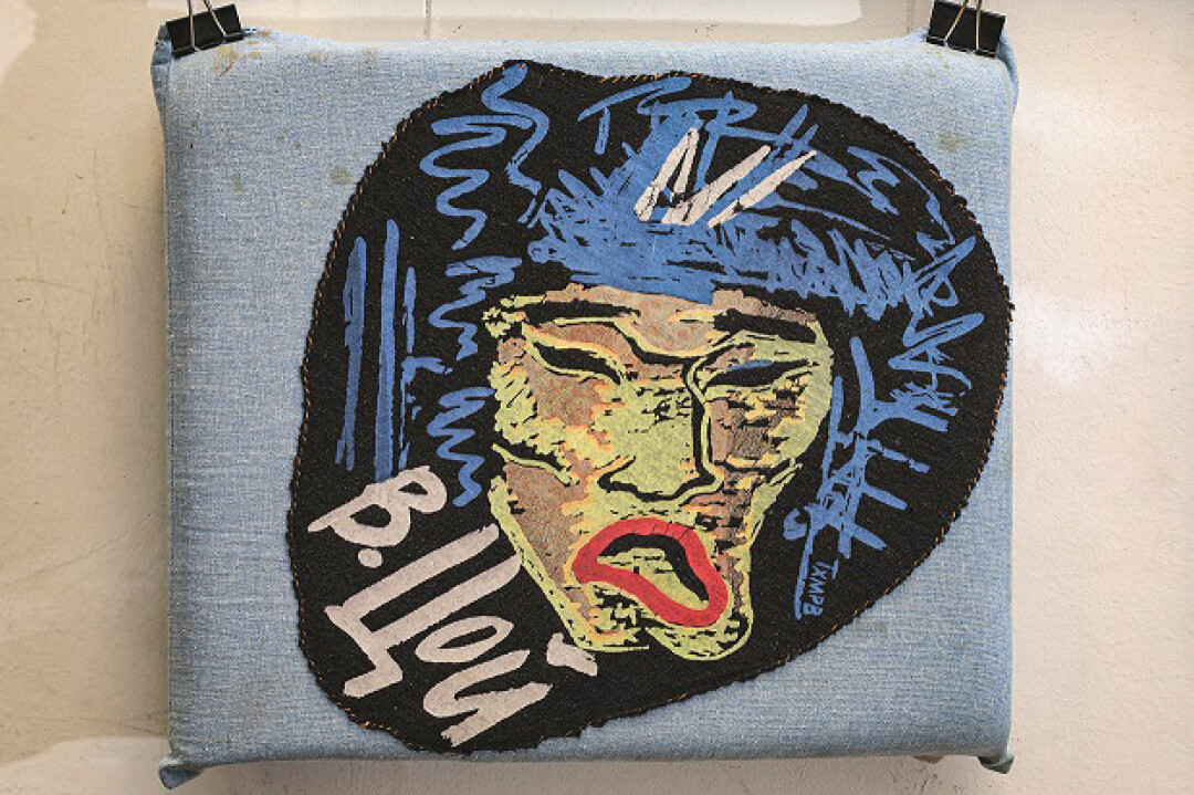 Работа одного из участников «Митьков» Виктора Тихомирова с портретом Виктора Цоя