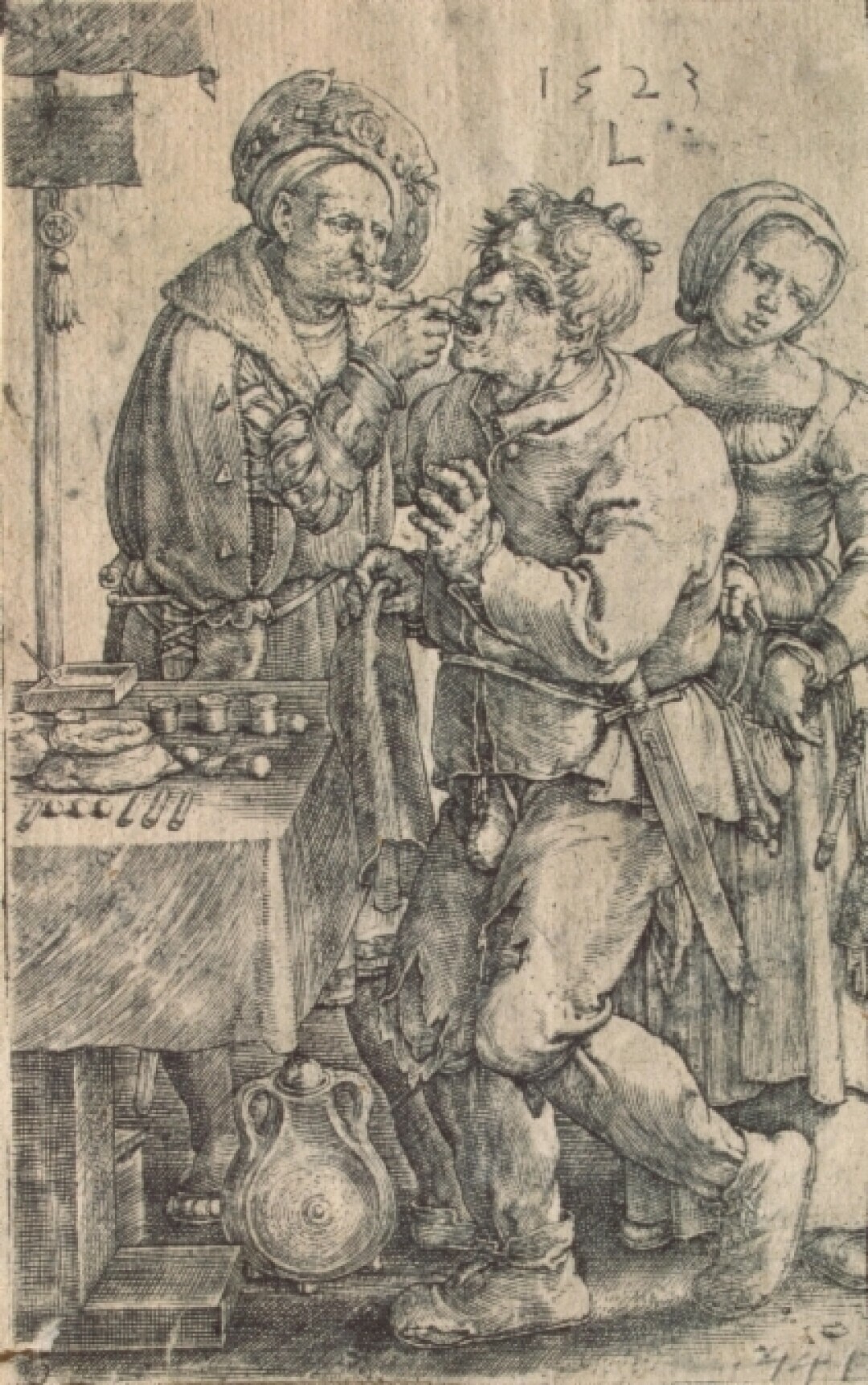 Лукас ван Лейден. Зубодер. Голландия. 1523