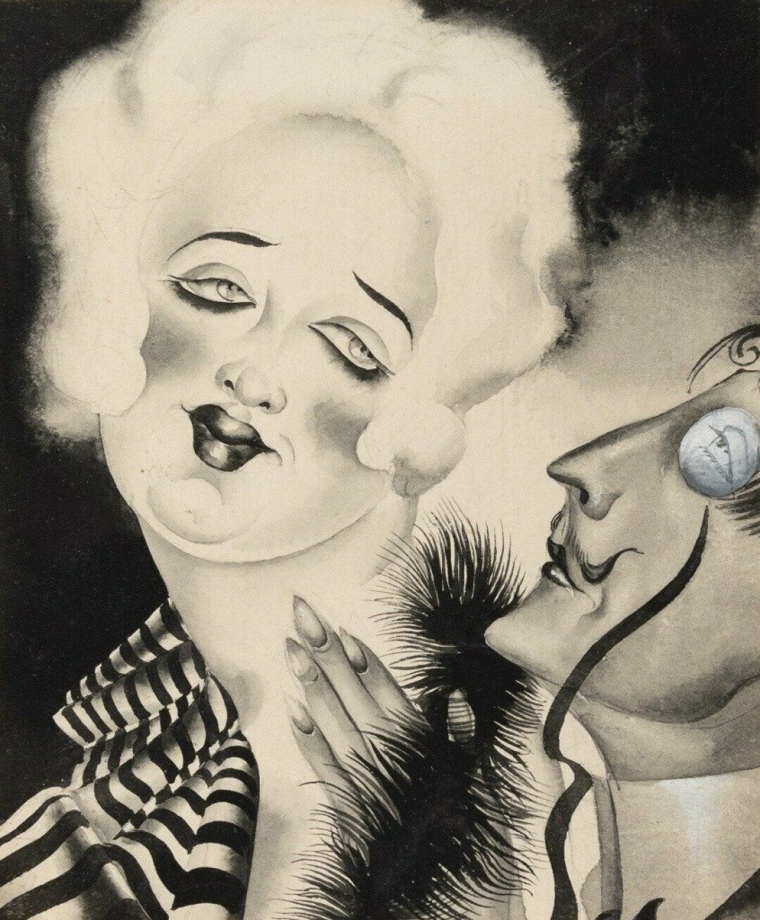 Николай Акимов. Галантная сцена. 1925