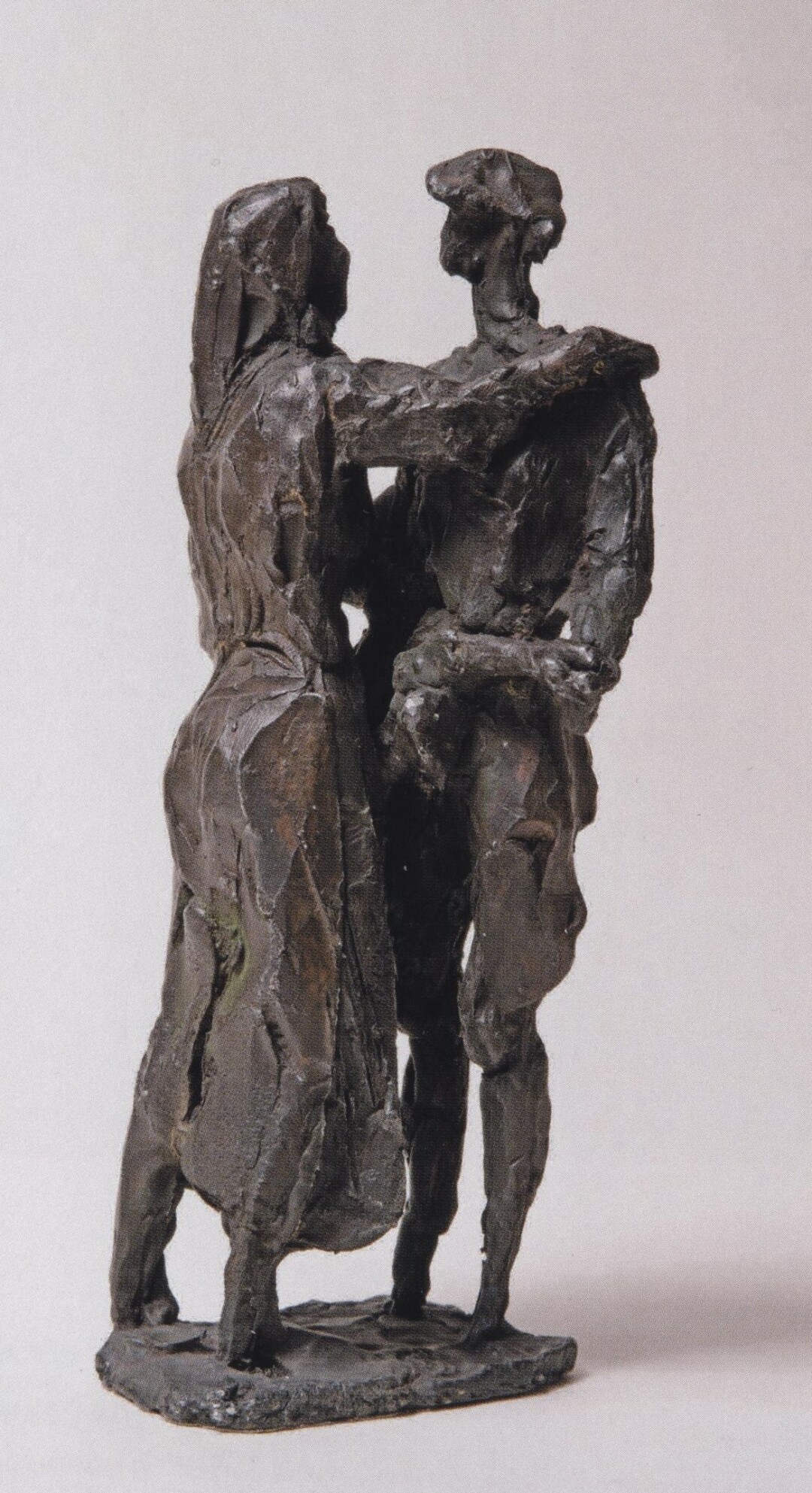 Михаил Аникушин, "Проводы". Эскиз к памятнику героическим защитникам Ленинграда на площади Победы, установленному в 1975 году. 1968 год. Олово