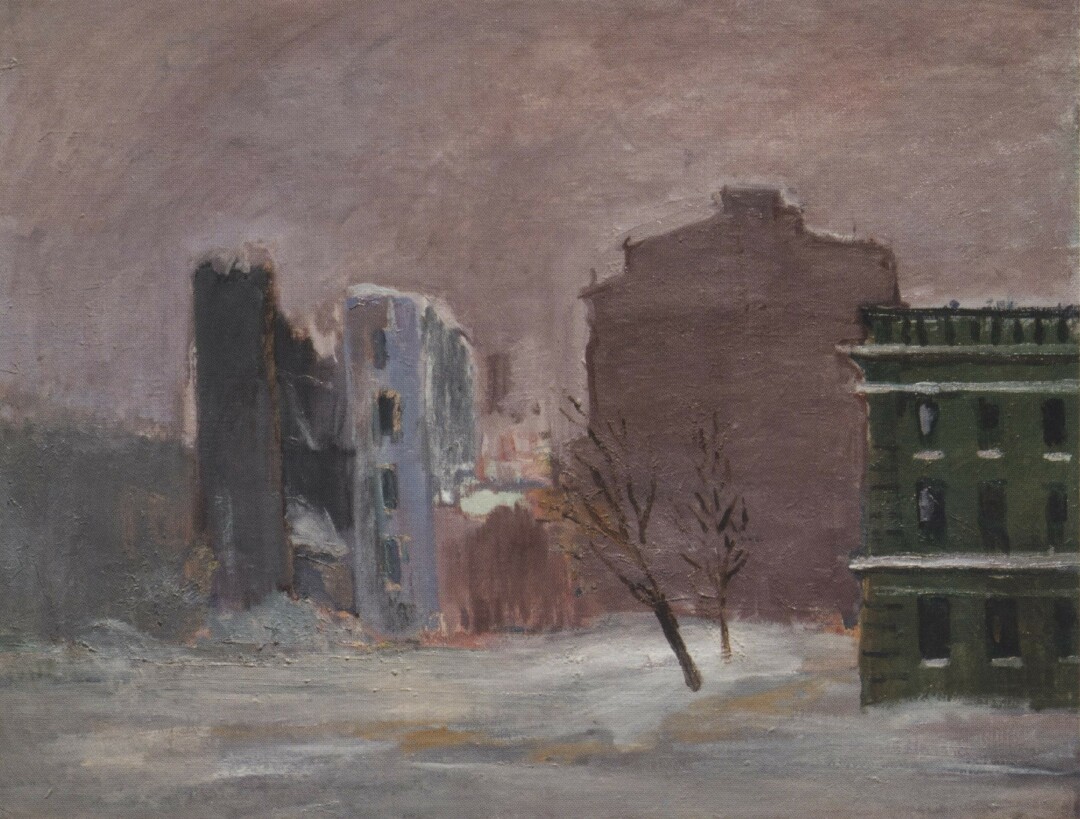 Александр Русаков, "Блокадный пейзаж". 1942-1943-е годы
