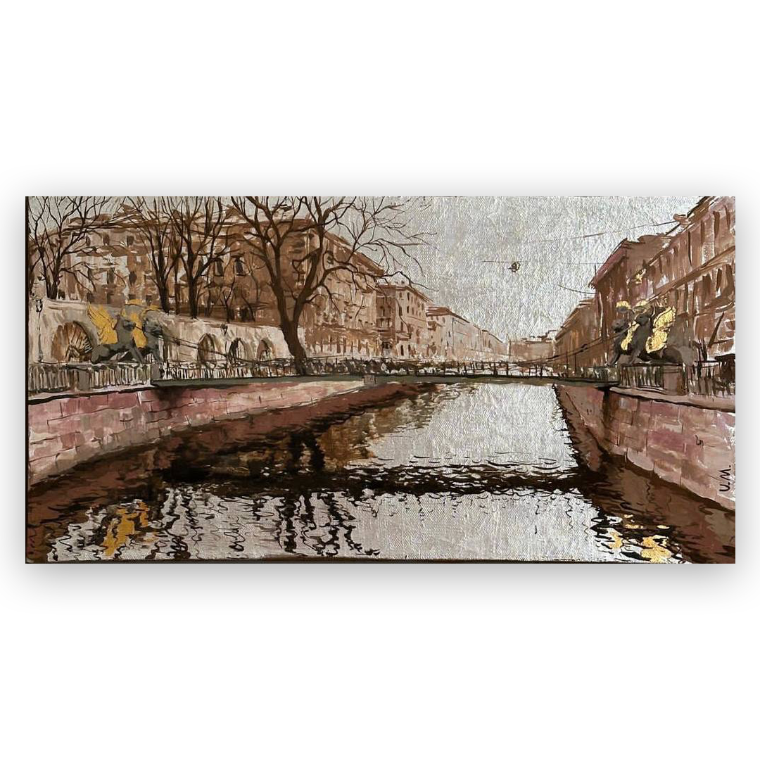 Михаил Уваров, «‎Серебряный Петербург»‎ 60х31,5 см Выпускник Самарского художественного училища имени Петрова-Водкина в 2009 году стал призером Вторых