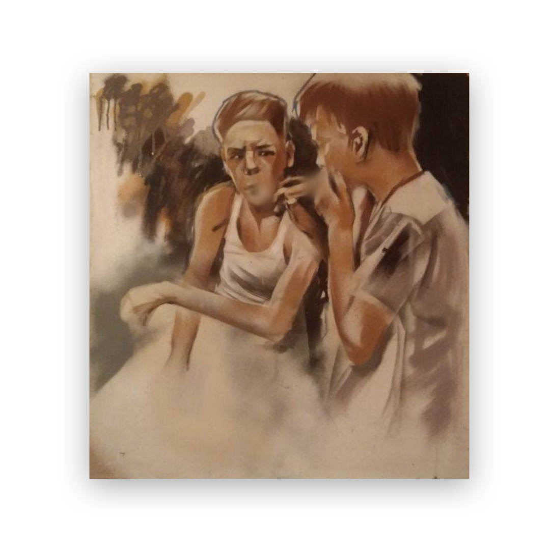 Сергей Цвелик, без названия 90х100 см Выпускник МГУС и самарского художественного училища имени Петрова-Водкина, участник множества фестивалей и