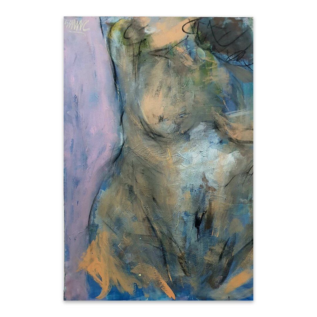 Андрей ЧЖНС, «Купальщица» В портфолио выпускника Самарского художественного училища имени Петрова-Водкина органично сочетается станковая живопись и