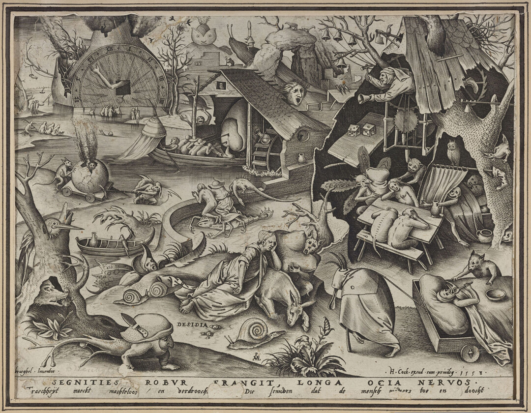 Питер ван дер Хейден. По композиции Питера Брейгеля Старшего. «Desidia» («Праздность»). 1558 год