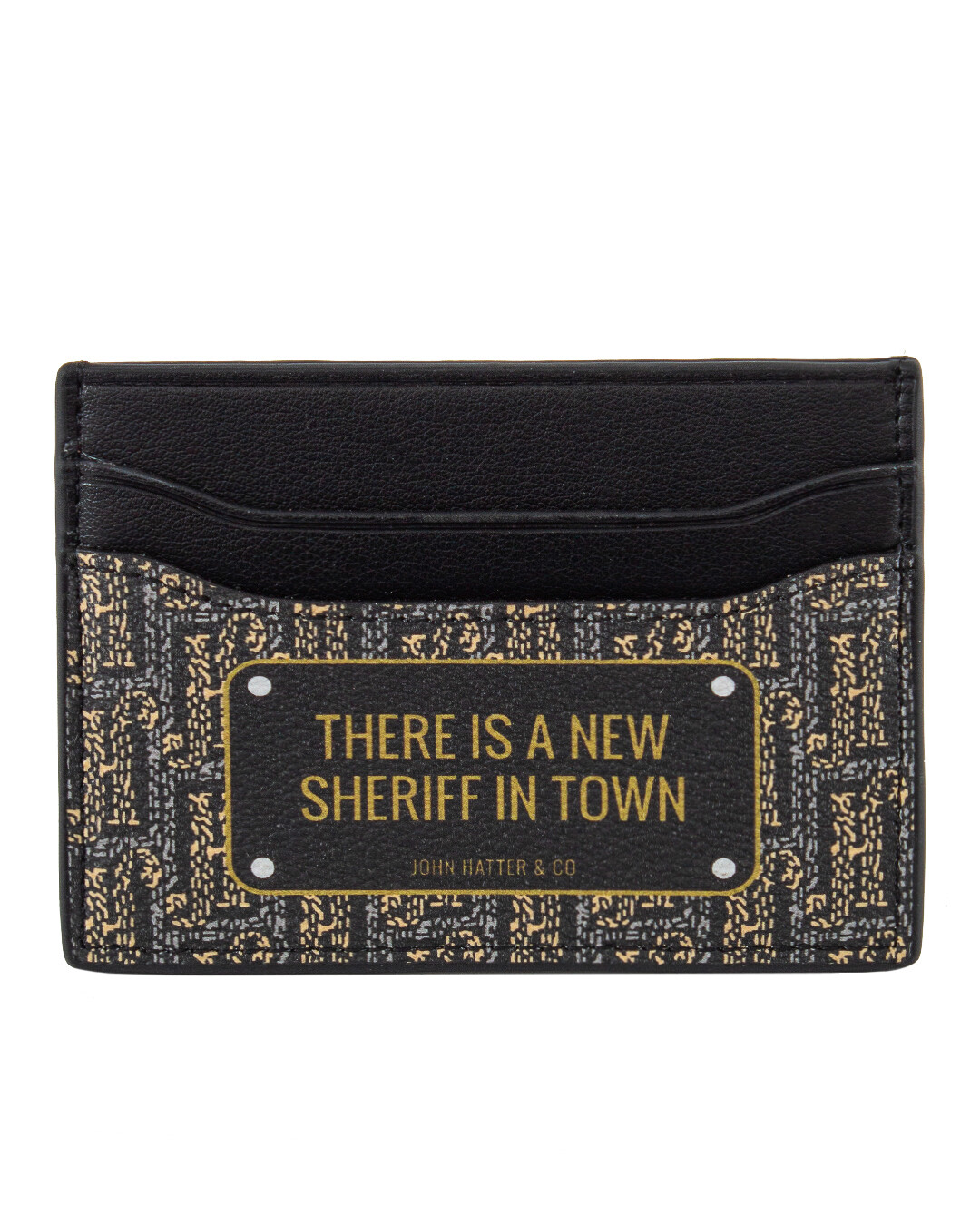 Кожаный кардхолдер с принтом JOHN HATTER & CO, 12 200 руб.