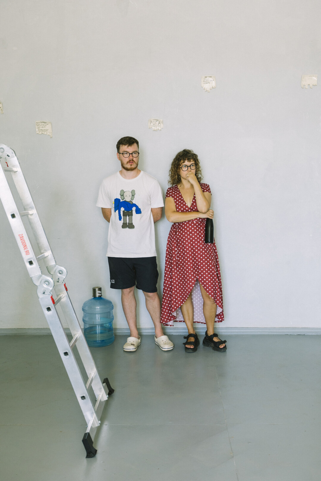 Кураторы арт-резиденции «Стоянка» и выставки «Эхо стоянки» Мария Сарычева и Дамир Ниллумтах