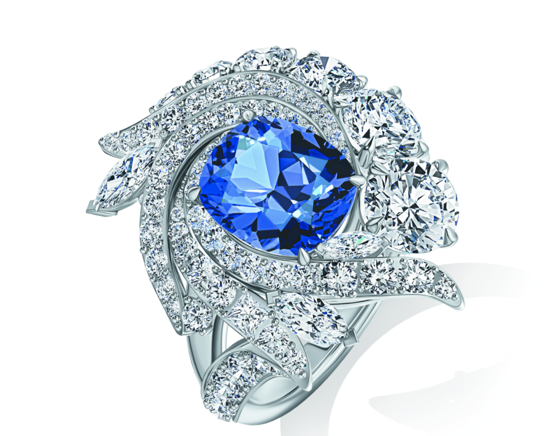 Кольцо Posié с цейлонским сапфиром