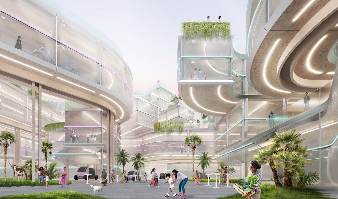 Внутреннее общественное пространство в PixPortLagos