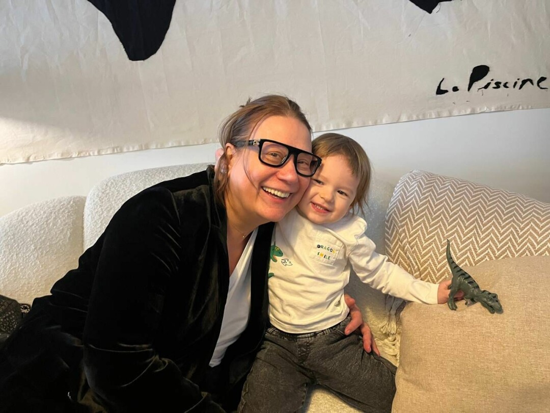 Галина Клочкова с внуком Марком