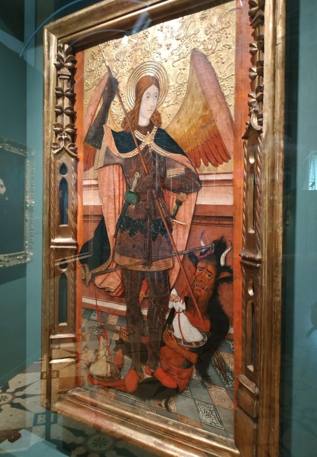 «Архангел Михаил, взвешивающий души умерших». Педро Эспаларгес (?)