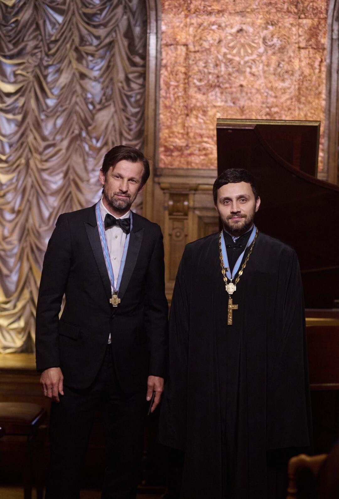 Сергей Семак, священник Геннадий Титов