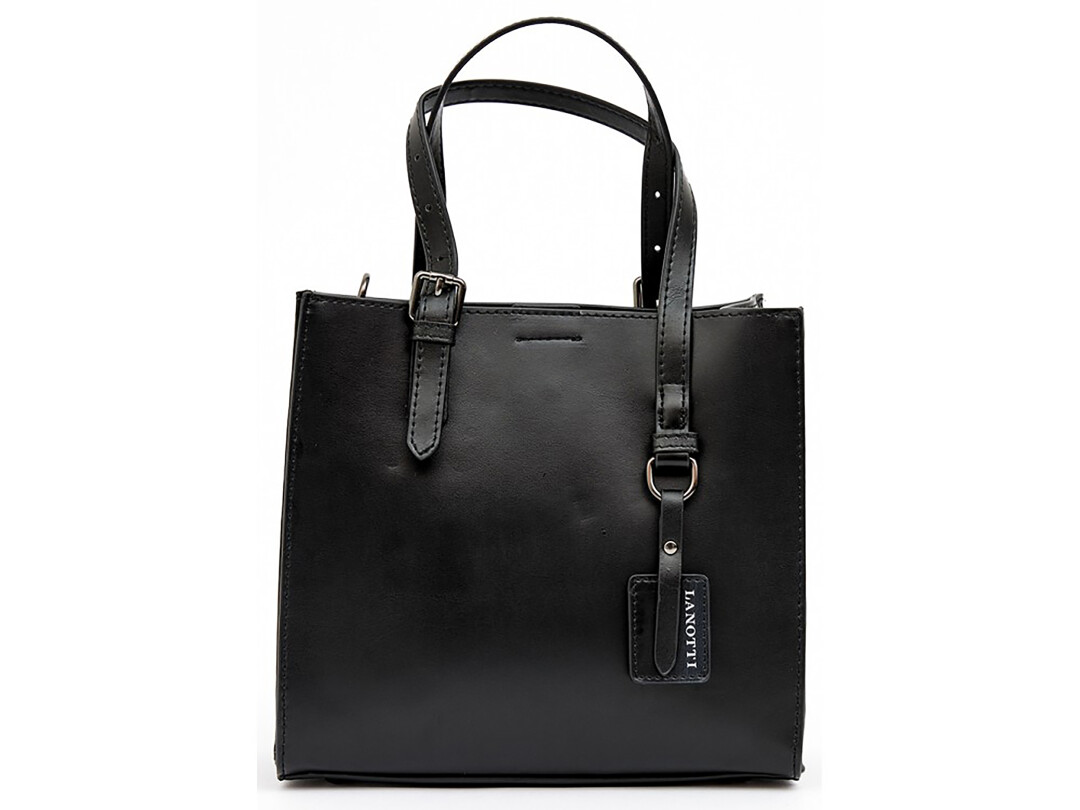 Черная сумка-тоут Lanotti