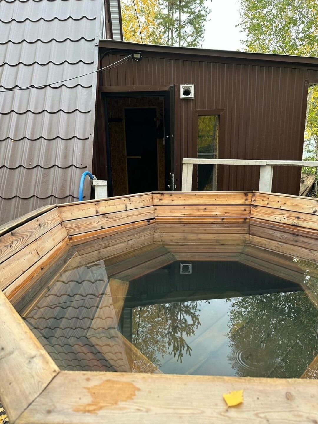 Чан с теплой водой