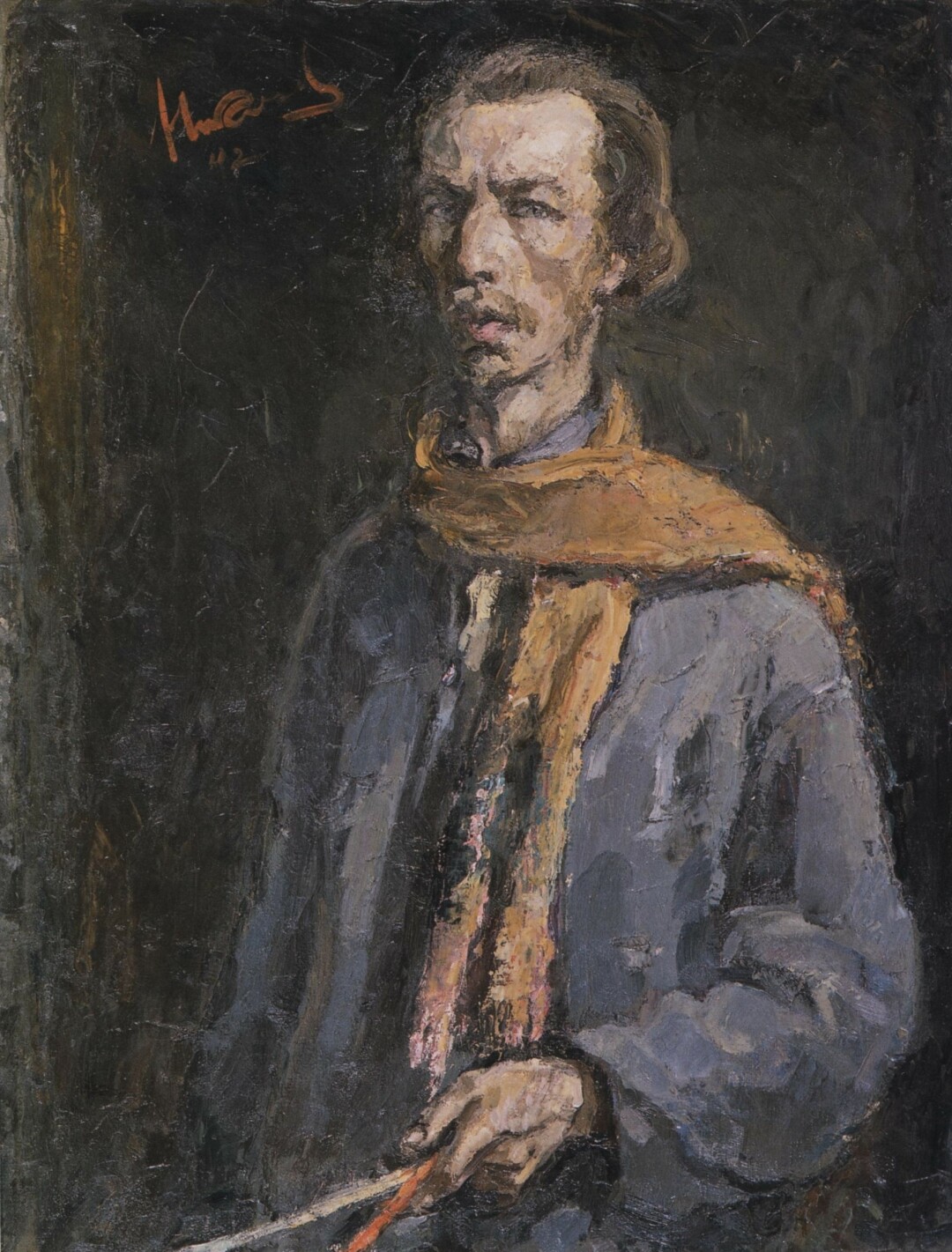 Ярослав Николаев, «Автопортрет», 1942 год
