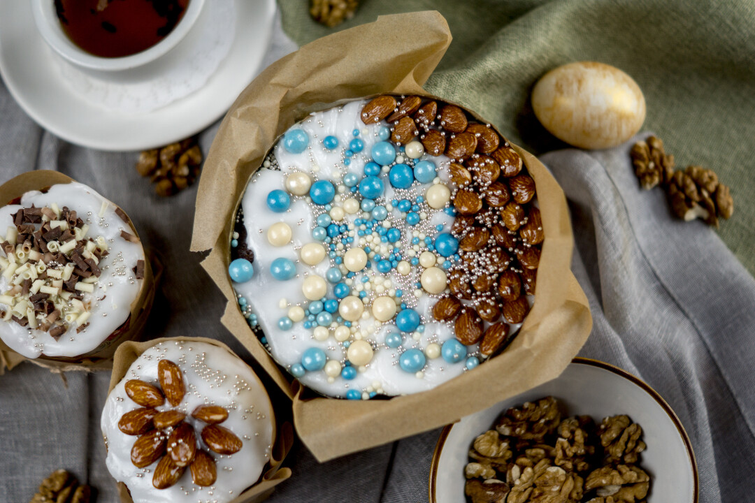 Нежный творожно-сливочный кулич с цукатами или изюмом