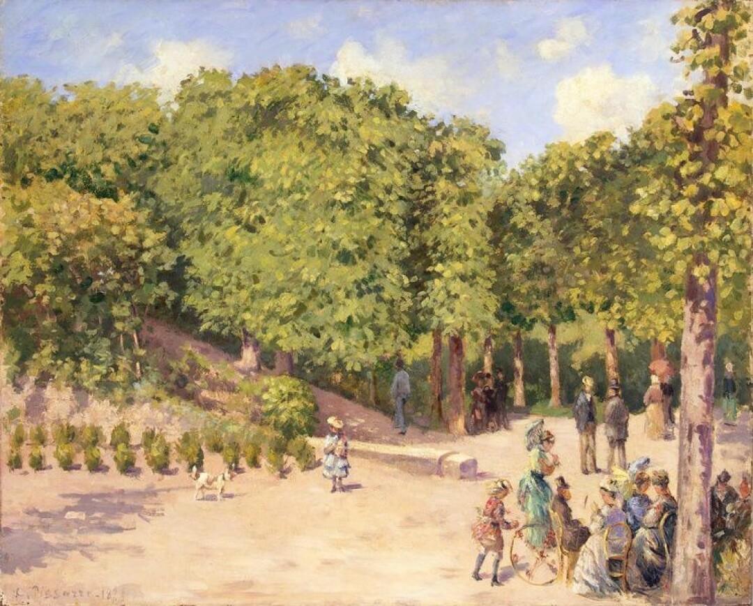 Камиль Писсарро, «Городской парк в Понтуазе», 1874 год