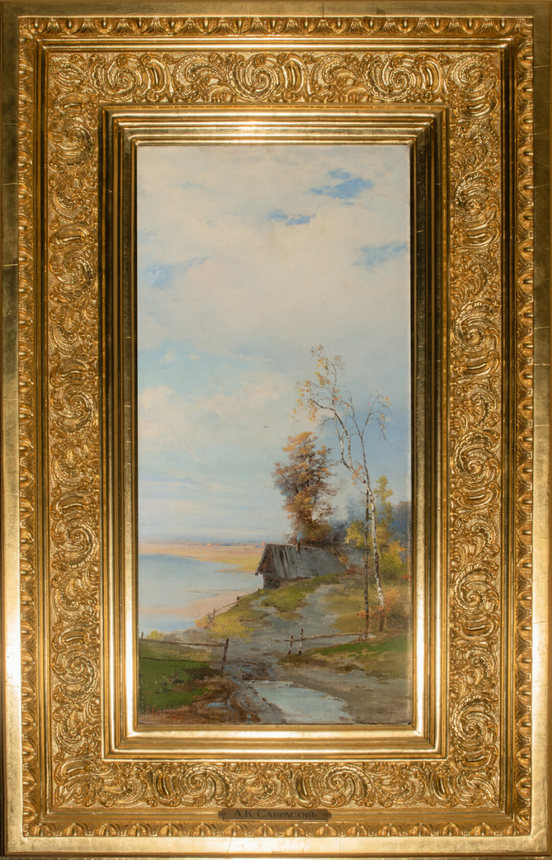 Алексей Саврасов, «Домик на берегу реки», 1880-1890-е года