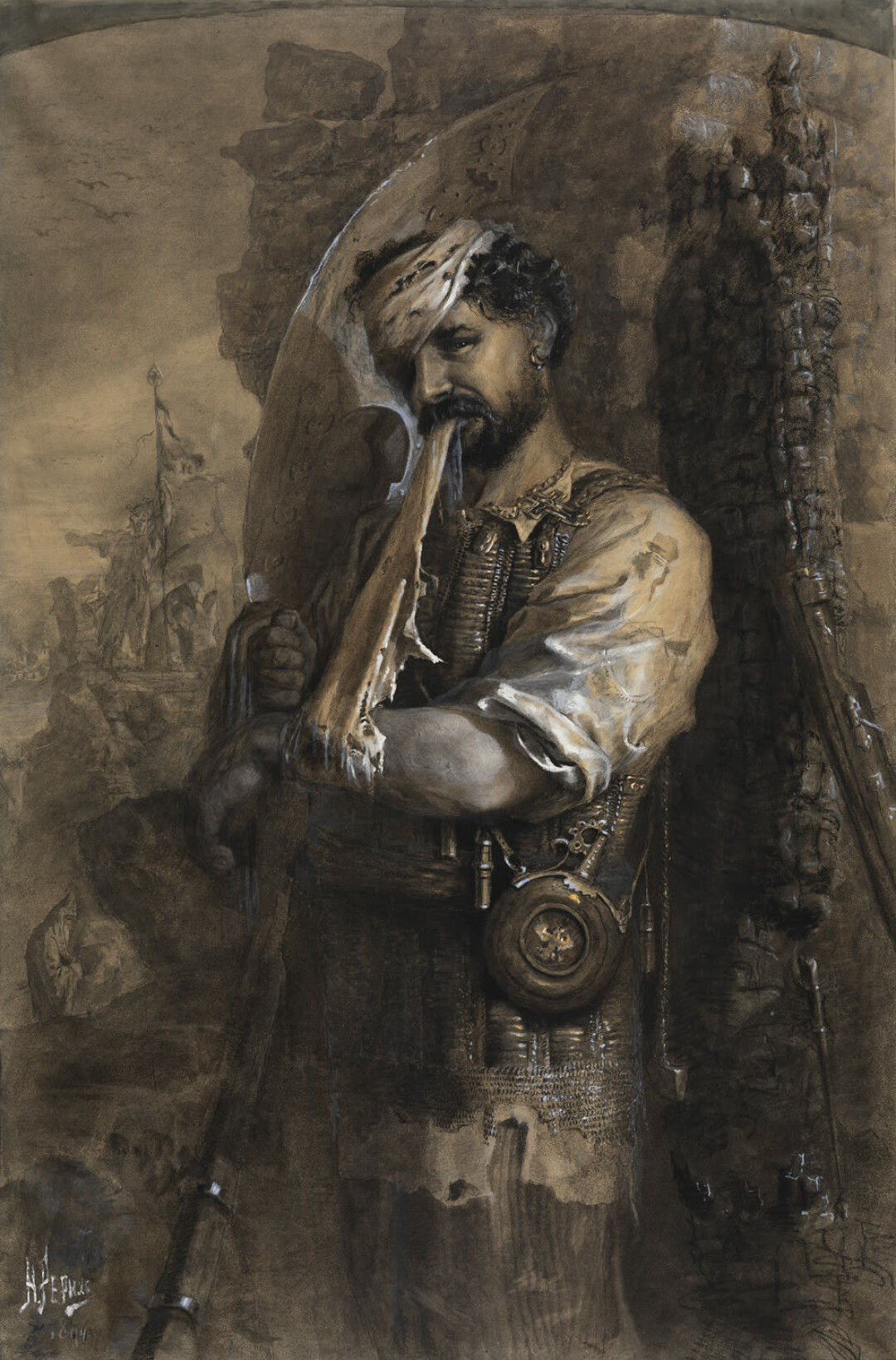 Николай Рерих, «Богатырь», 1895 года