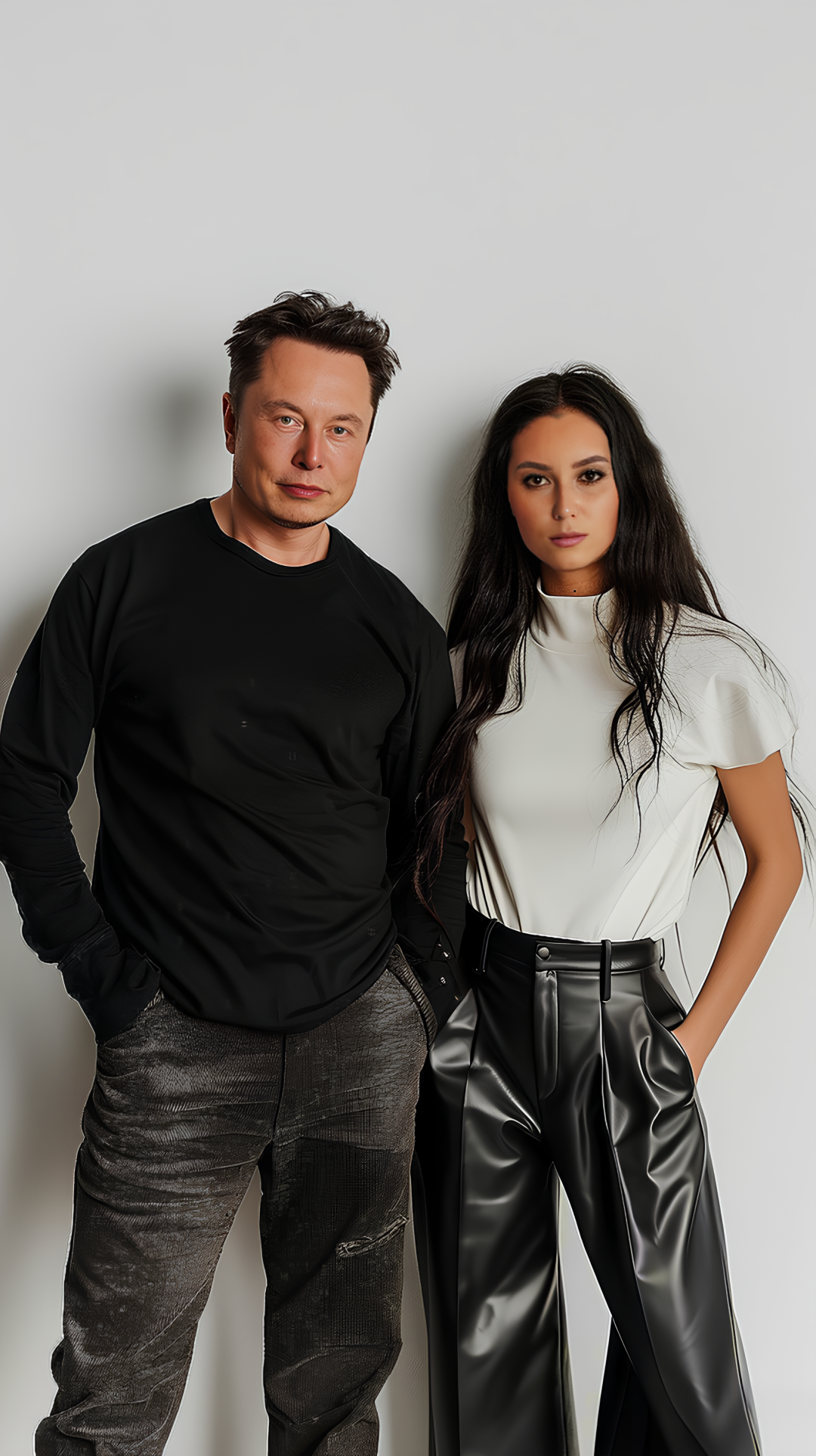 Изображение, сгенерированное нейросетью: Илон Маск и Алсу Мавлиханова