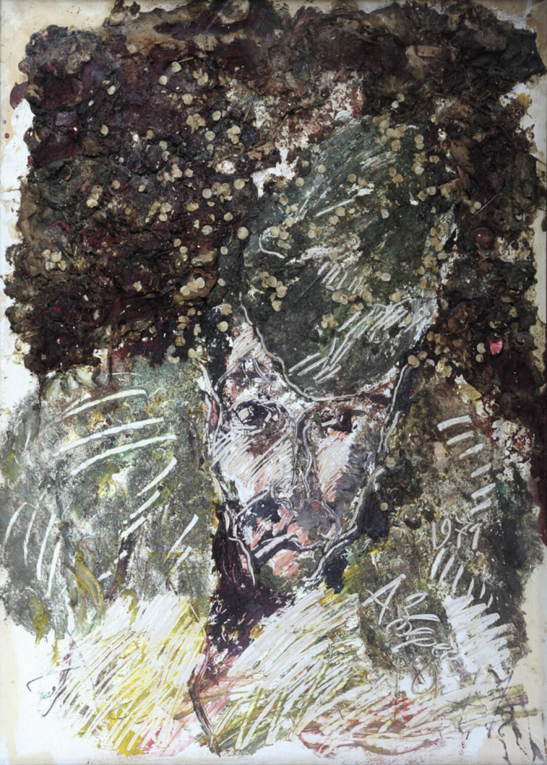 Анатолий Зверев. «Автопортрет». Бумага, масло. 1971. Коллекция Наталии Опалевой