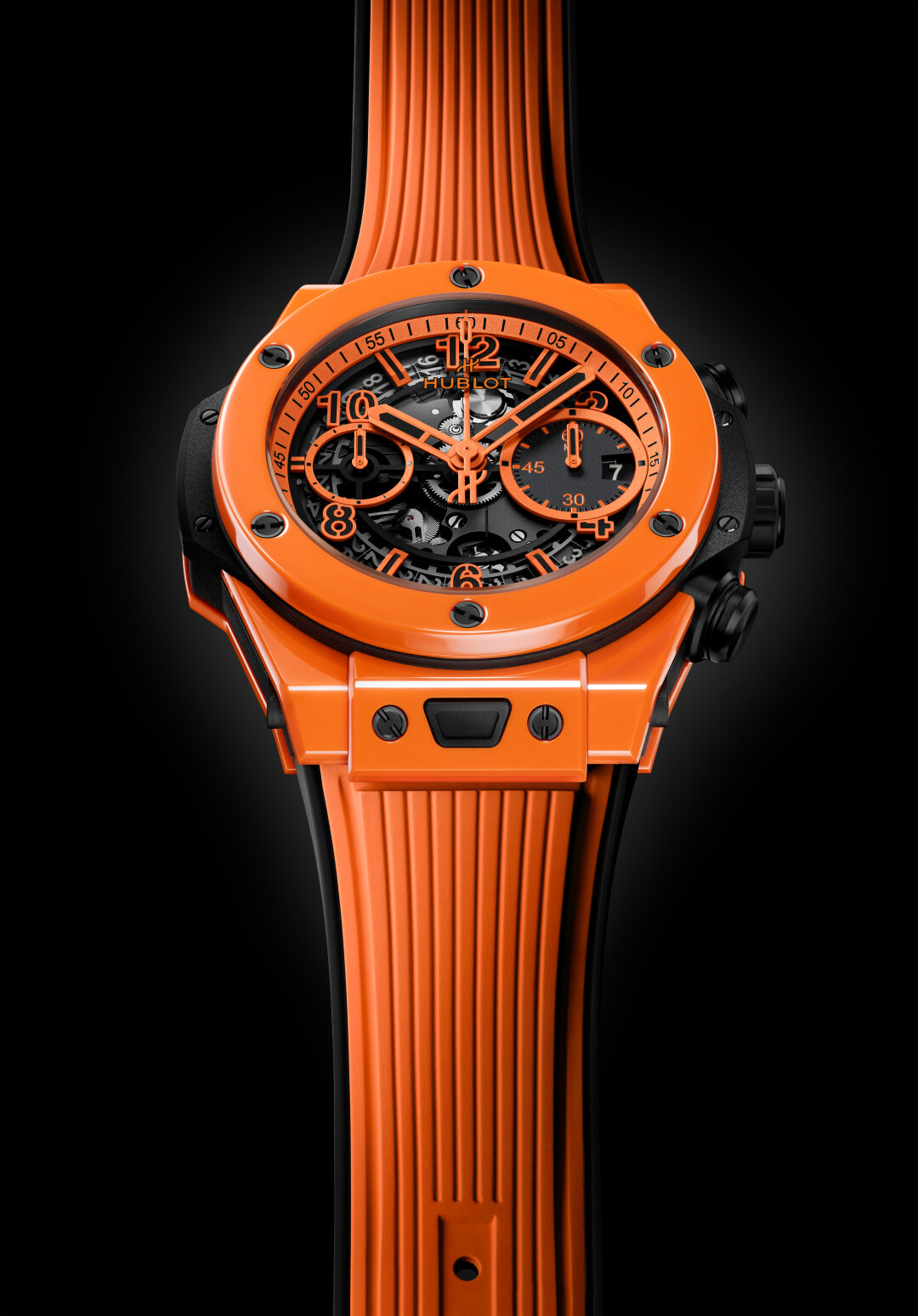 Часы Hublot Big Bang Unico Orange Ceramic