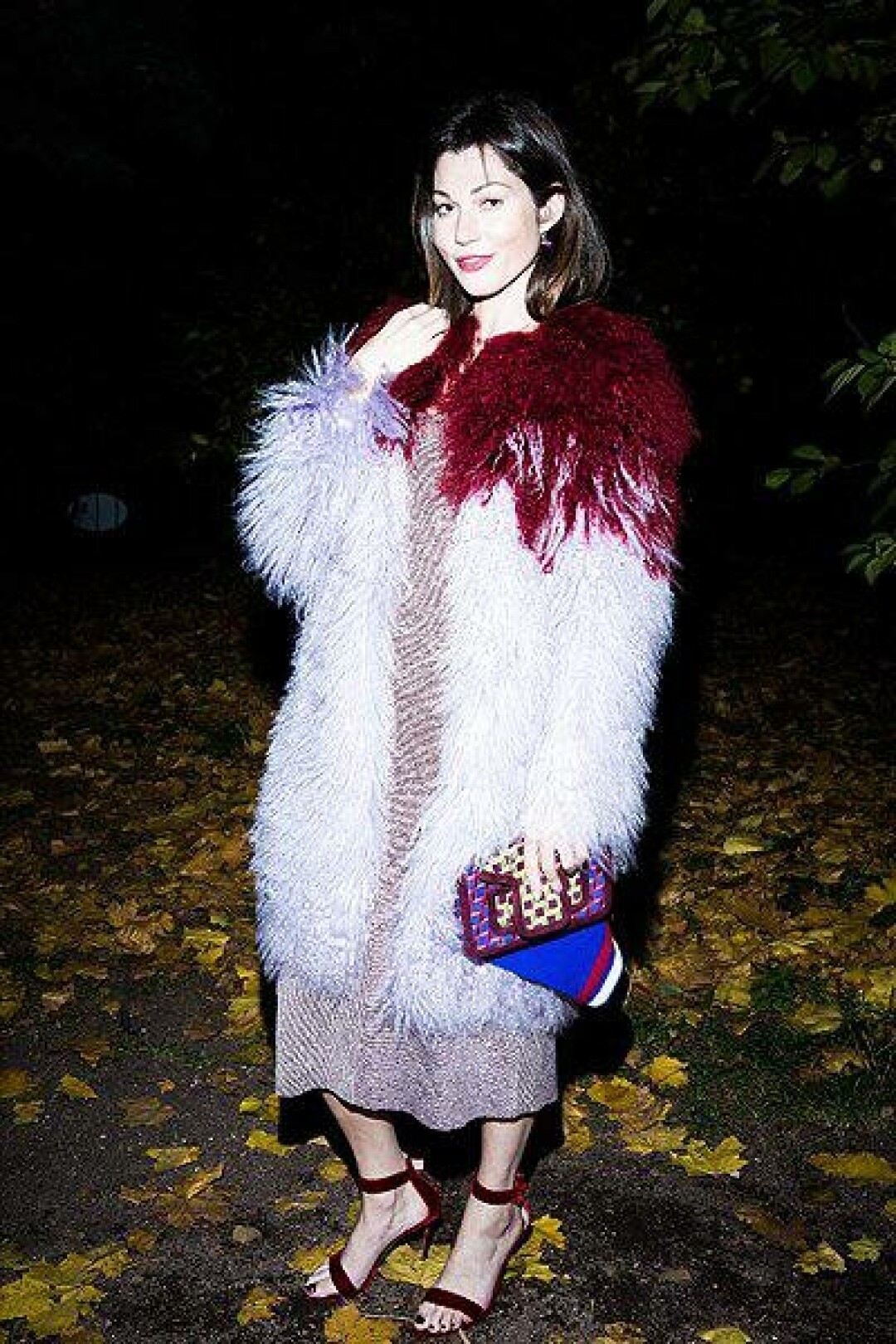 Евгения Линович в шубе Guillotine