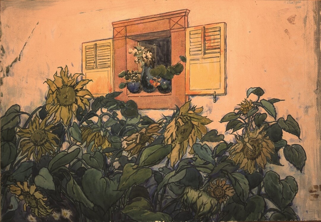 Л. Бакст Подсолнухи. 1906