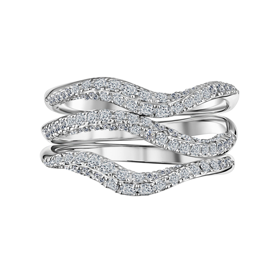 Кольцо из белого золота с бриллиантами, Alrosa Diamonds, 238 000 руб.