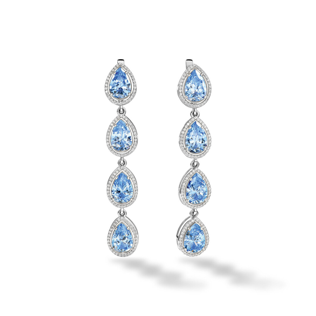 Серьги с топазами и бриллиантами, Feliksov Diamonds, цена по запросу