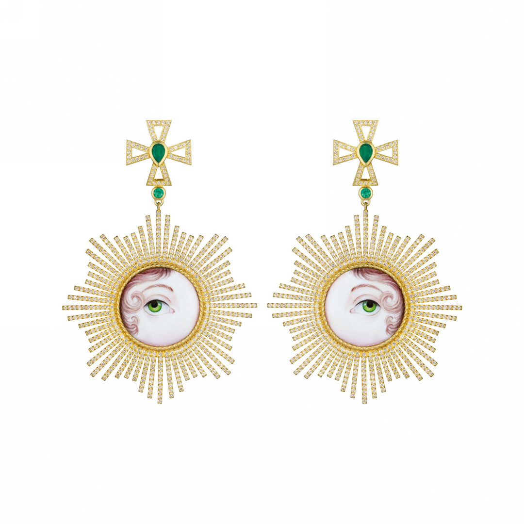 Серьги Guardian Eye, Russkaya Skazka, 150 000 руб.