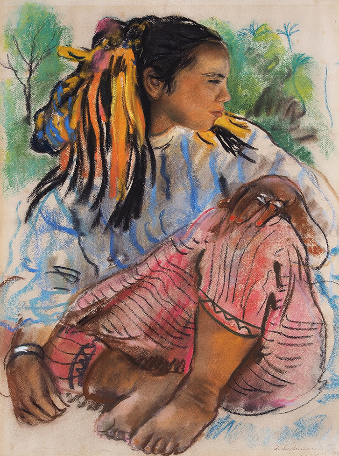 Зинаида Серебрякова, «Марокканка в розовых шальварах». 1932 год