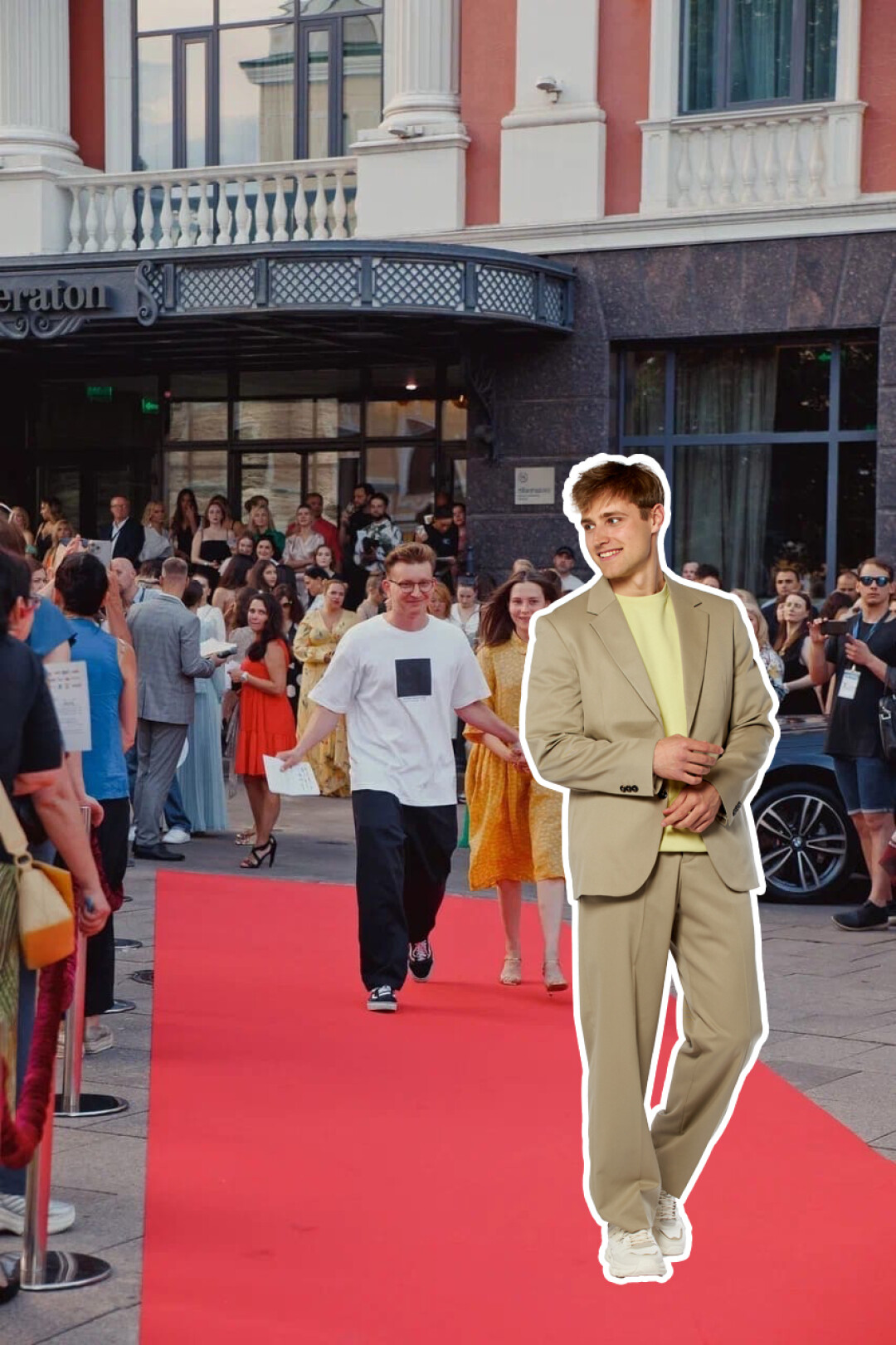 Костюм, футболка, кроссовки – RE