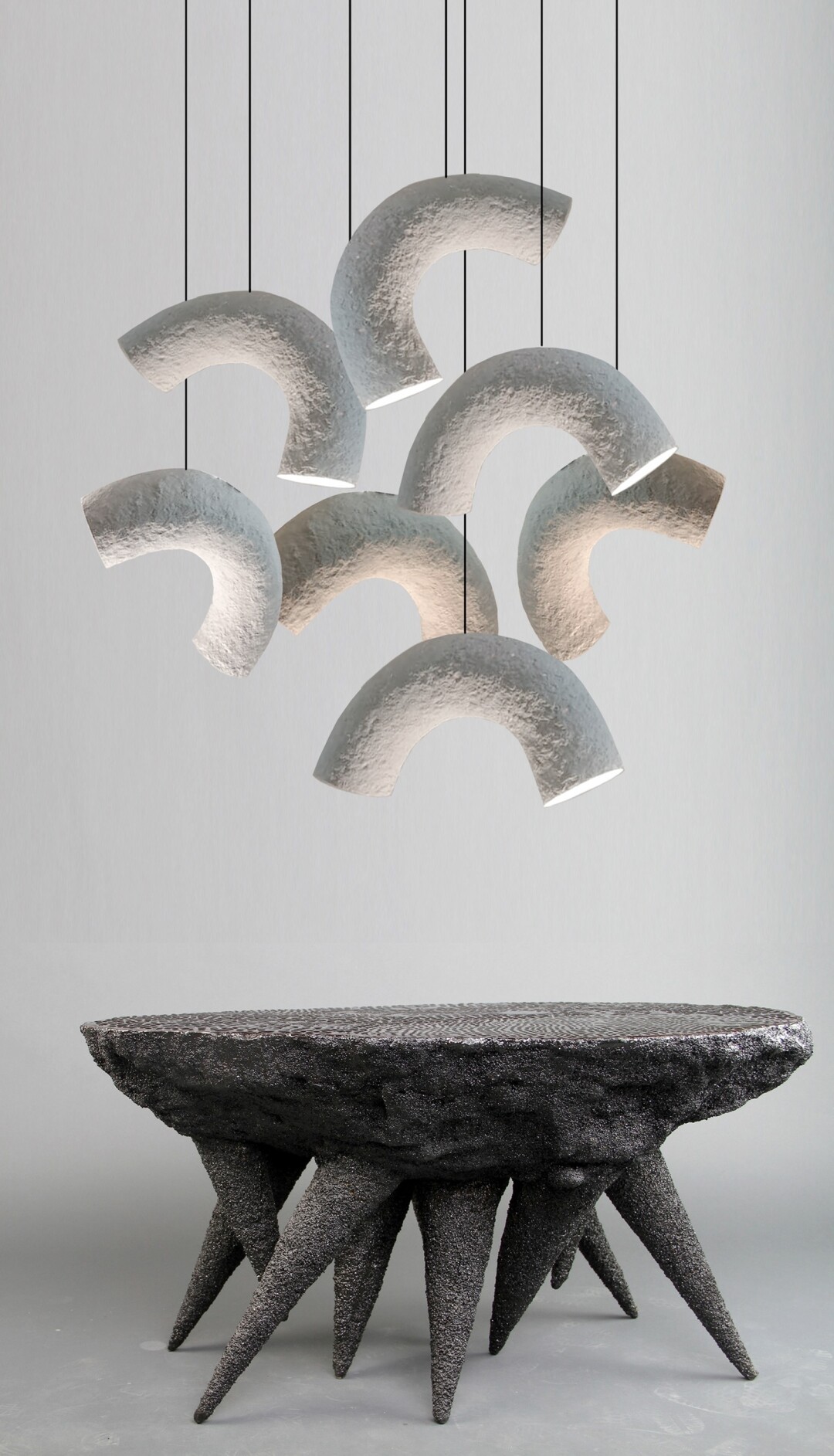 Серия светильников из переработанной бумаги Barashki