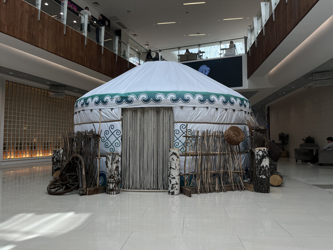 Башкирская юрта, которую построили для съемок фильма