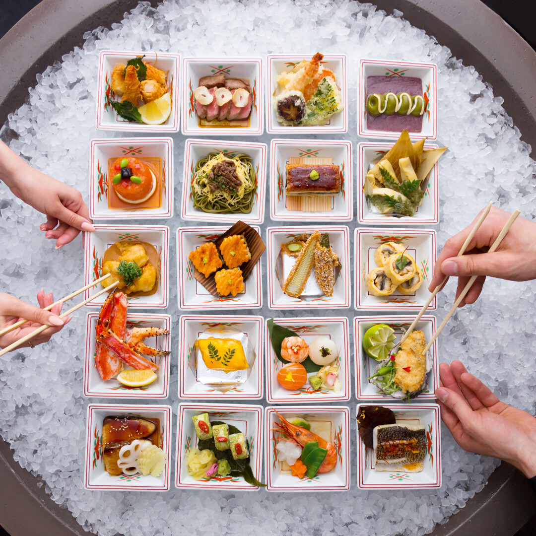 Сет закусок из японского ресторана MEGUmi