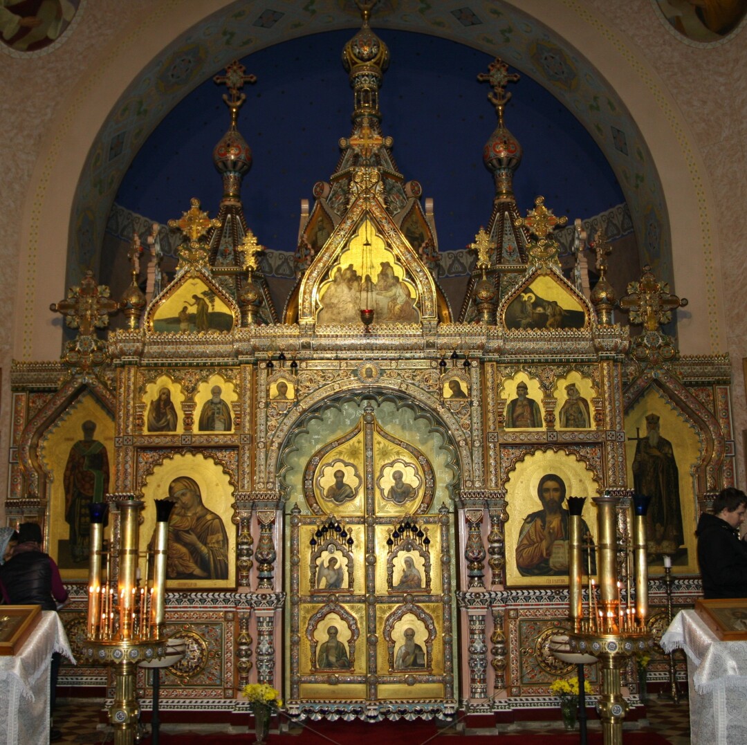 Иконостас Князь-Владимирского храма в чешском курортном городе Марианске-Лазне