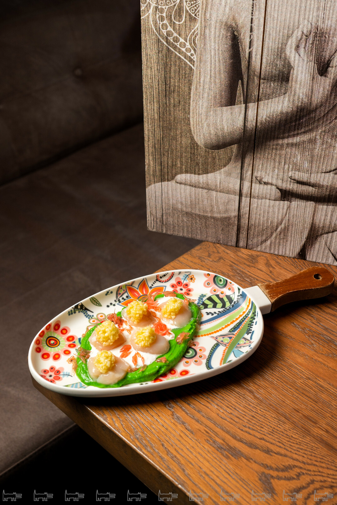 Агуачиле/Гребешок/Чатни из яблок (Good Karma bar)