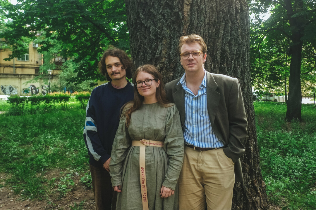 Команда «Подписных экскурсий» слева направо: Глеб Дуганов, Катя Блатова и Александр Гачков