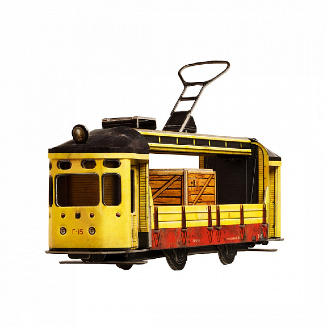 Модель из картона «Трамвай из Петербурга 90-х», "Подписные издания", 483 руб.