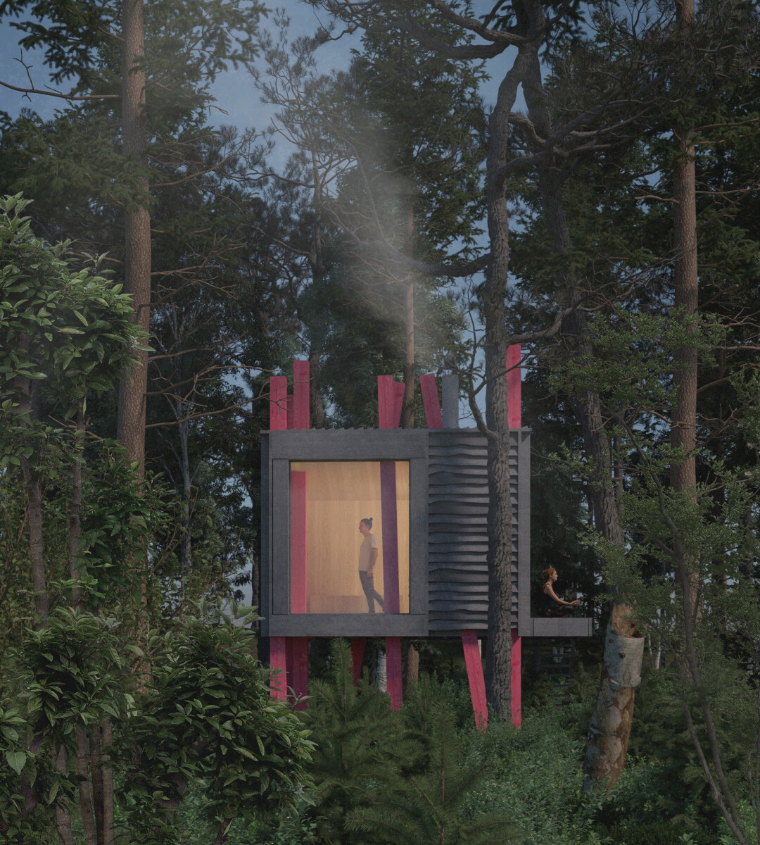 Глэмпинг для фестиваля электронной музыки и искусства Outline