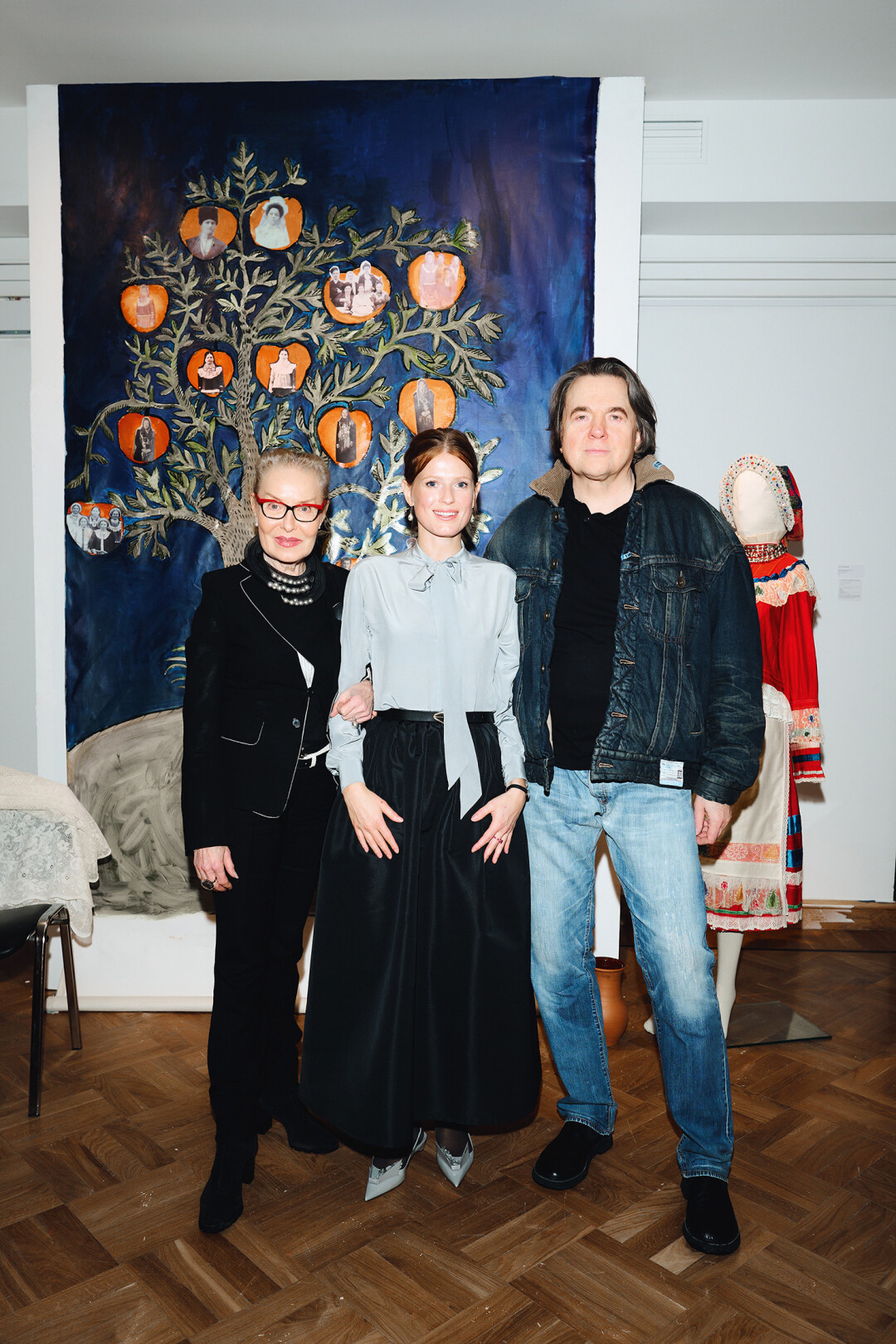 Директор музея МАММ Ольга Свиблова, Софья и Константин Эрнсты