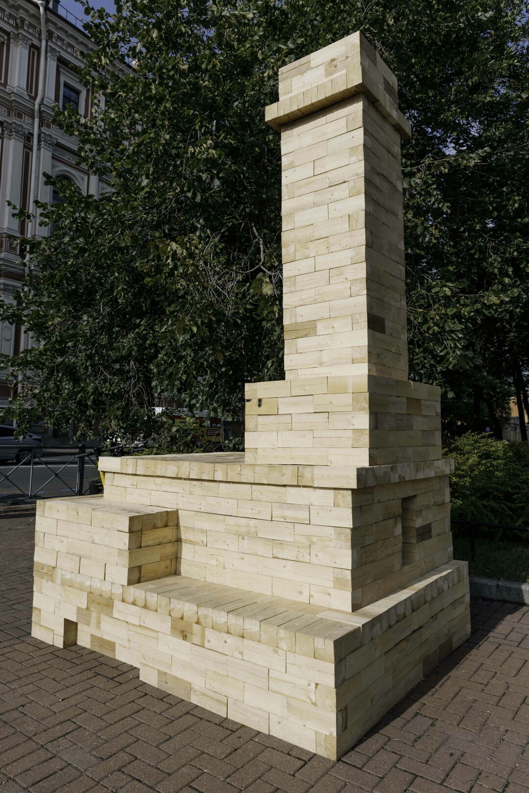 Арт-объект «Деревянная печь»