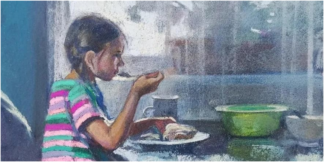 Выставка «Детство. Семья. Родина». Автор картины: Ксения Козлова