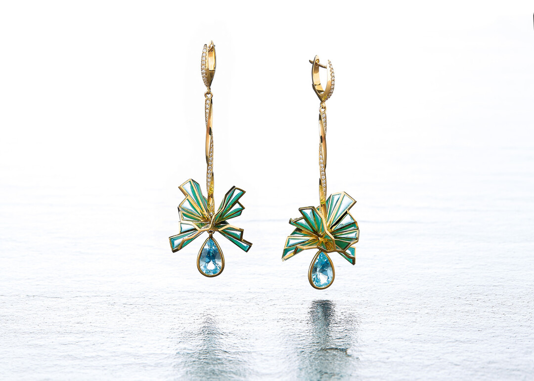 Серьги с аквамаринами из коллекции Ballet Cocktail, Sasonko, 710 500 руб.